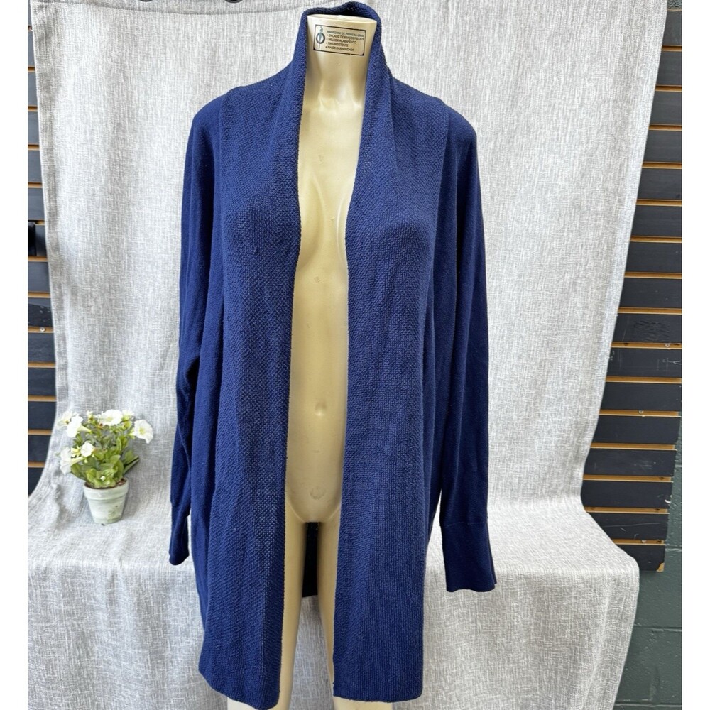 Old Navy Navy Blue Open Front Long Cardigan Duster XL Lightweight Layering fall